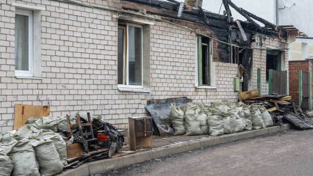 Professional Fire Damage Removal technician working in Lehigh Acres, FL